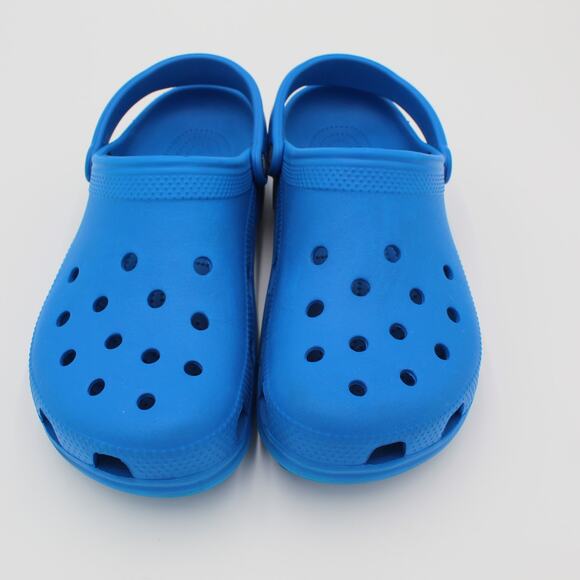 Crocs Classic Clogs Mens 12 Blue Slip On Comfort Water Sandals Shoes - Picture 3 of 6